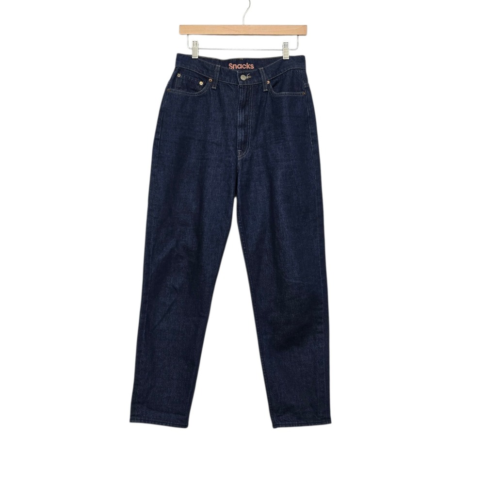 MOTHER Snacks! HW Twizzy Ankle Jeans Cold Brew Dark Indigo Size 29